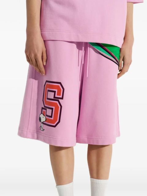 Essentiel Antwerp Peanuts™ Snoopy patch shorts - Pink