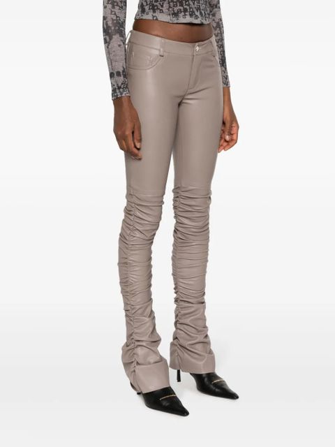 MISBHV Nirvana ruched skinny trousers - Grey