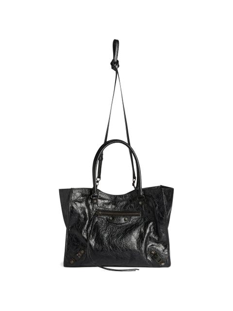 Balenciaga small Le City lambskin tote bag - Black