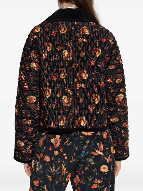 Burberry quilted floral-print jacket - Black