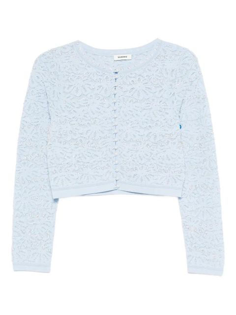 SANDRO floral-pattern cardigan - Blue - zdjęcie produktu nr 1