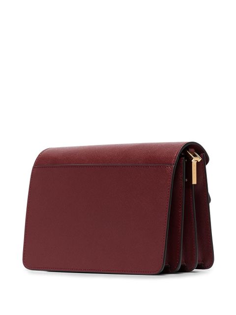 Marni Trunk medium leather shoulder bag - Red
