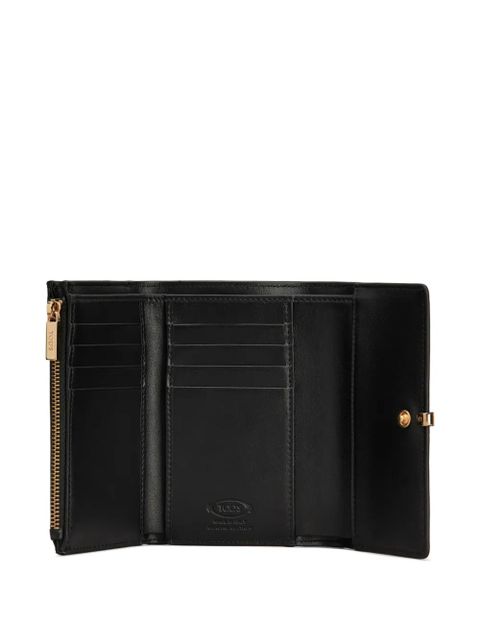 Tod's logo-engraved wallet - Black