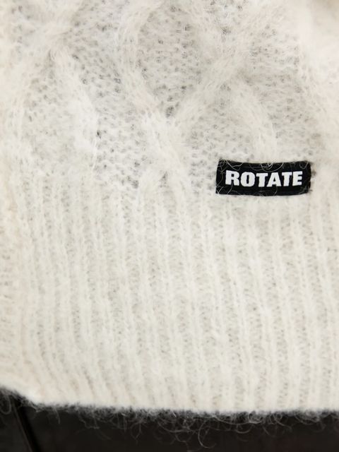 Rotate kardigan z dodatkiem wełny damski kolor beżowy 1154592344