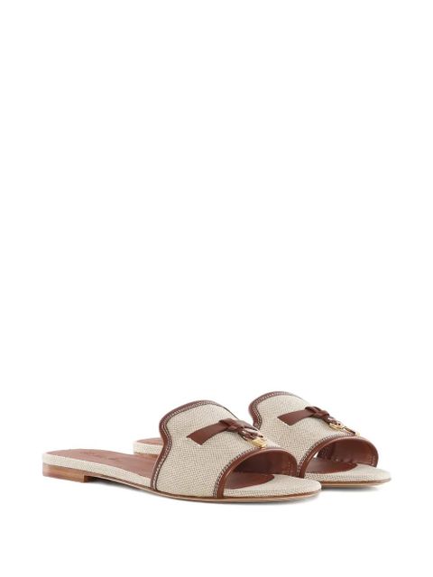 Loro Piana charm-detail flat sandals - Neutrals - zdjęcie produktu nr 2