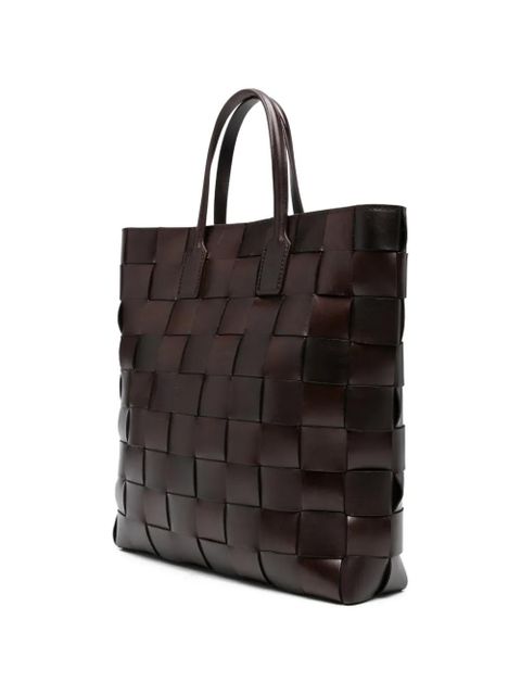 DRAGON DIFFUSION medium Pinowoven tote bag - Brown
