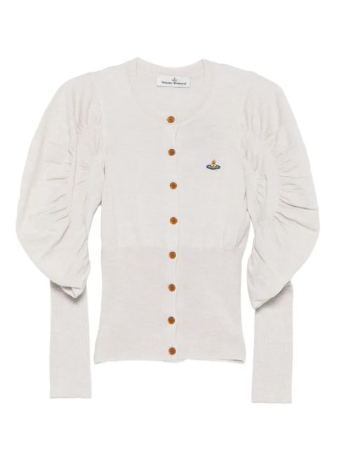Vivienne Westwood puff-sleeve buttoned cardigan - Grey - zdjęcie produktu nr 1