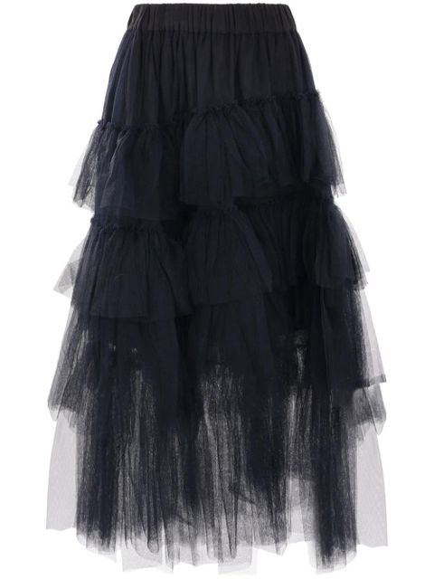 Simone Rocha tulle midi skirt - Black - zdjęcie produktu nr 1