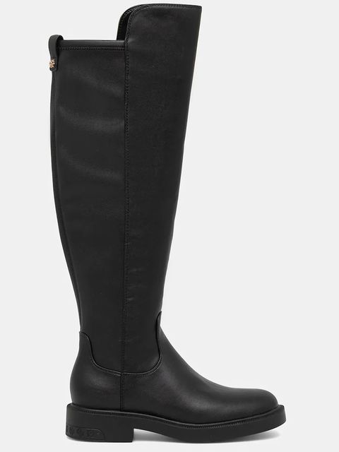 Guess kozaki FYZA damskie kolor czarny na płaskim obcasie FLFFYZ ELE11 - zdjęcie produktu nr 2