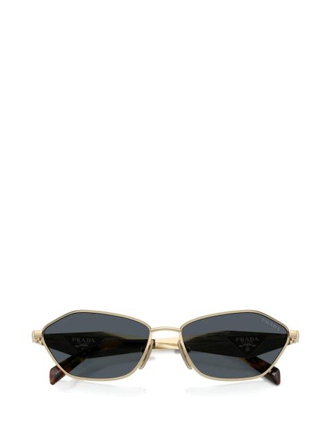 Prada Eyewear geometric-frame sunglasses - Gold