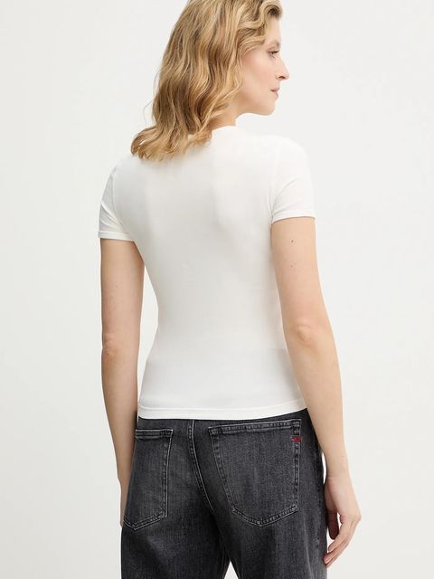 Diesel t-shirt T-UNCUTIESLONG-OD damski kolor beżowy A19917.0AHQH - zdjęcie produktu nr 2