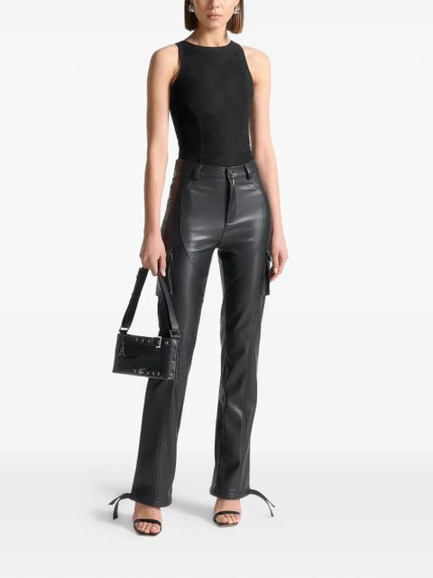 Manière De Voir Adele racer-neck bodysuit - Black - zdjęcie produktu nr 2