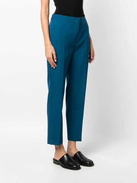 Jil Sander tailored cropped trousers - Blue