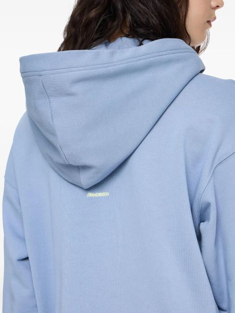 JW Anderson organic cotton hoodie - Blue