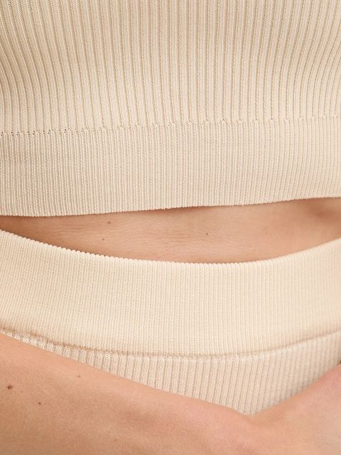 Answear.LAB top i spódnica damski kolor beżowy