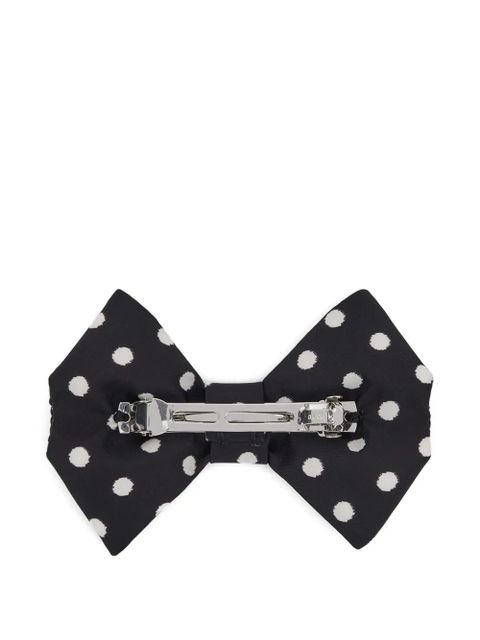GANNI polka dot-bow hair clip - Black - zdjęcie produktu nr 2