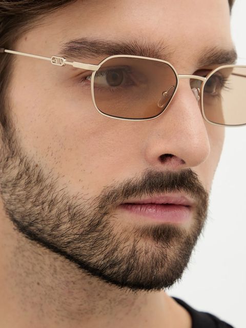 Armani Exchange okulary przeciwsłoneczne kolor złoty 0AX2056S