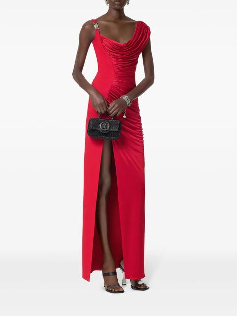 Versace Medusa '95 draped gown - Red