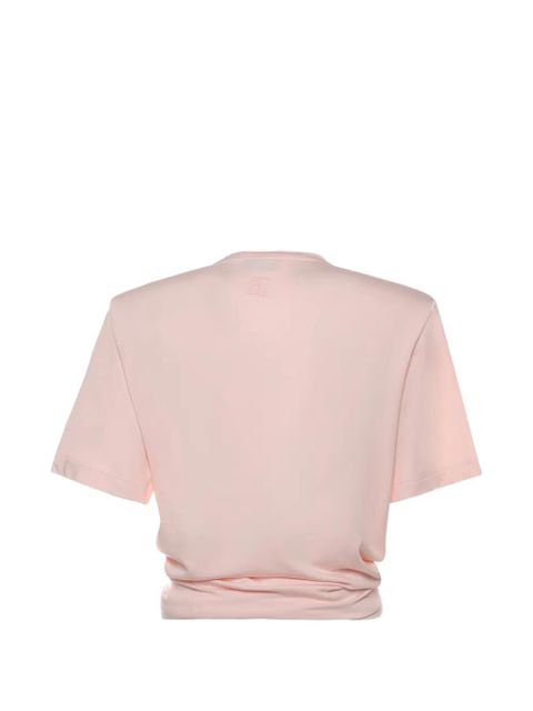 Magda Butrym padded-shoulders T-shirt - Pink - zdjęcie produktu nr 2