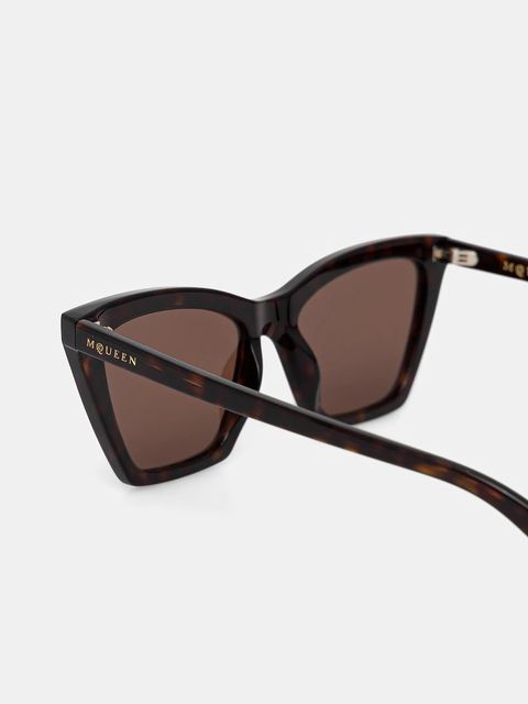 Alexander McQueen okulary przeciwsłoneczne damskie kolor brązowy AM0536S