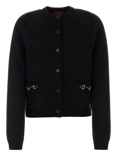 Gucci Horsebit buttoned cardigan - Black - zdjęcie produktu nr 1