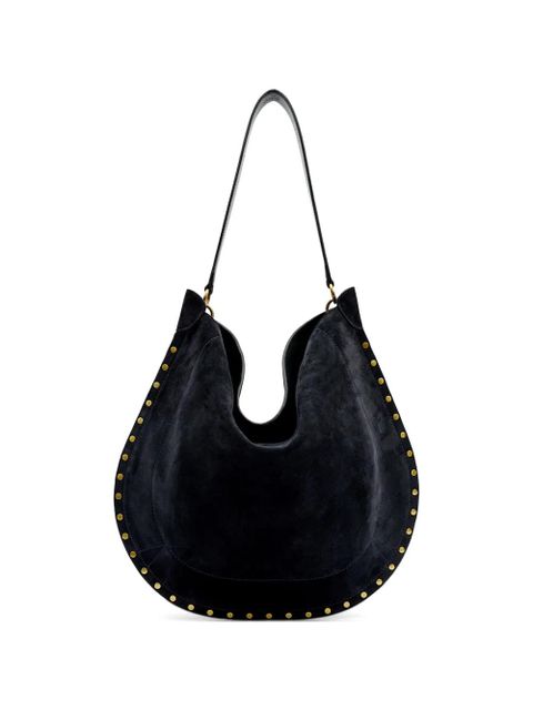 ISABEL MARANT Oskon studded suede shoulder bag - Black - zdjęcie produktu nr 1