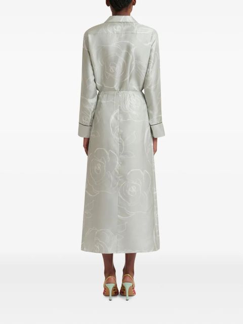 Marni floral-print midi skirt - Green