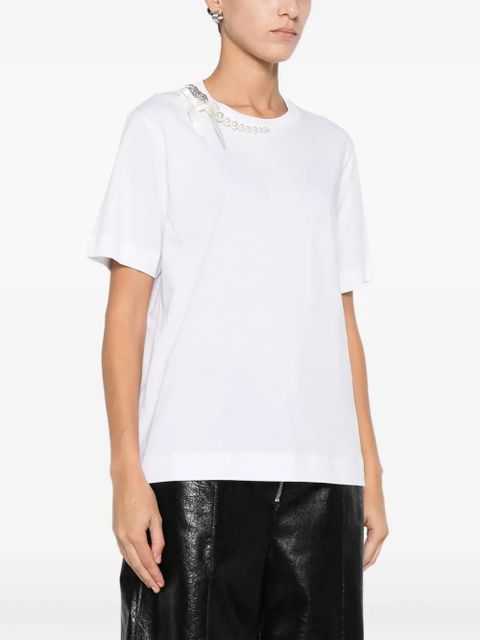 Simone Rocha pearl-detail T-shirt - White