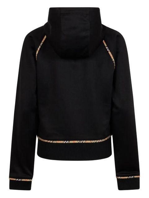 Burberry check-trim hoodie - Black - zdjęcie produktu nr 2