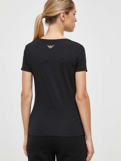 EA7 Emporio Armani t-shirt damski kolor czarny
