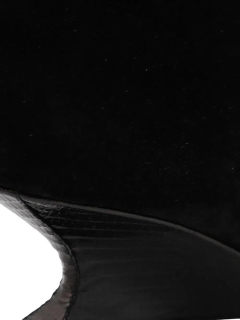 Paris Texas 50mm Nina sculpted-heel knee-high boots - Black