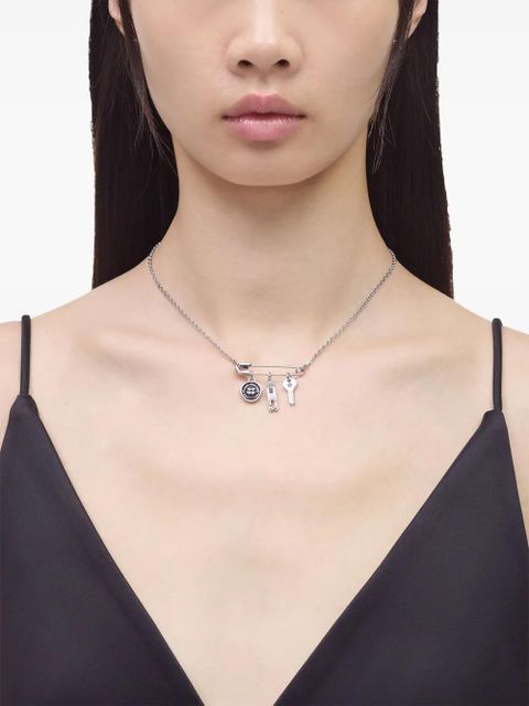 Marc Jacobs button-charm necklace - Silver