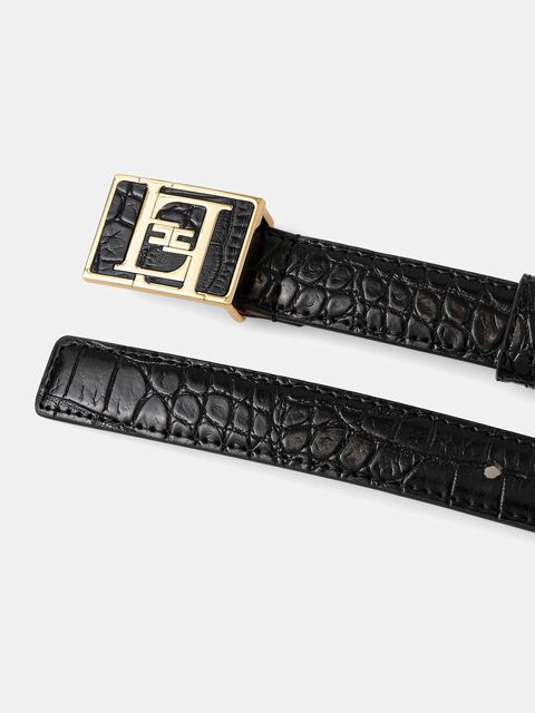 Elisabetta Franchi pasek damski kolor czarny CT47S56E2 - zdjęcie produktu nr 2