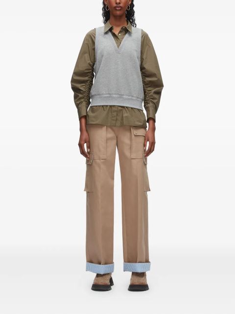 3.1 Phillip Lim V-neck sleeveless layered vest - Grey