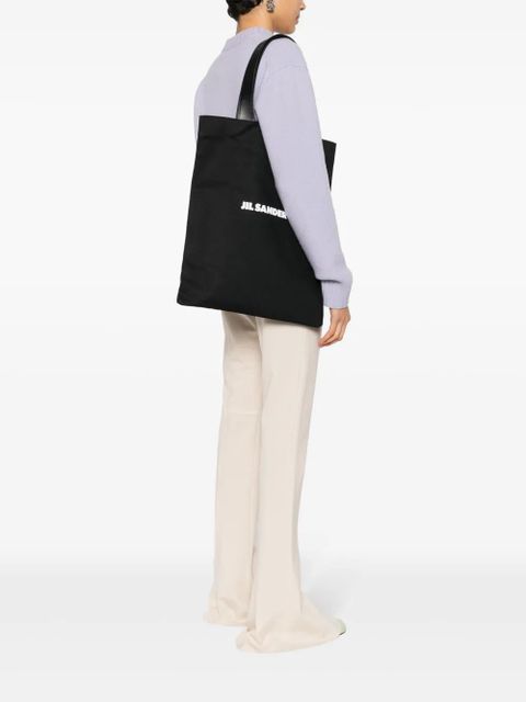 Jil Sander Book logo-print tote bag - Black - zdjęcie produktu nr 2