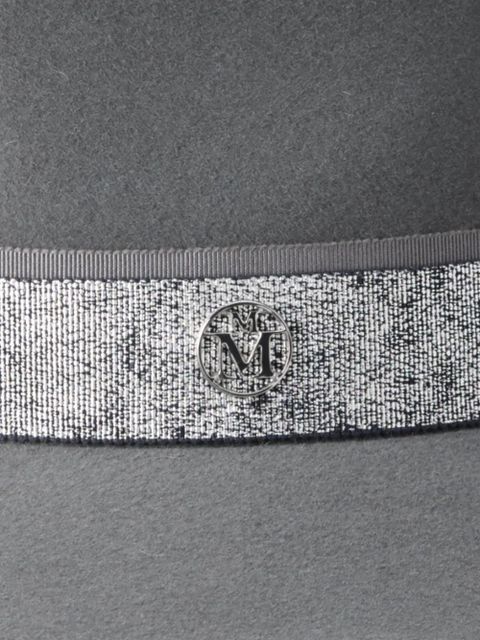 Maison Michel logo-plaque hat - Grey - zdjęcie produktu nr 2