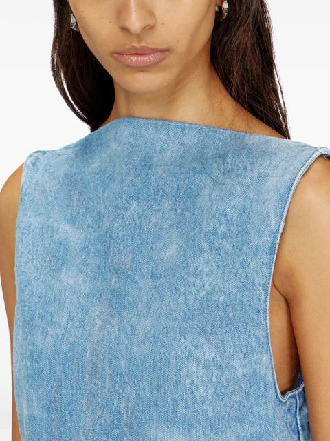 Diesel De-Selune-Fsi open-back mini dress - Blue