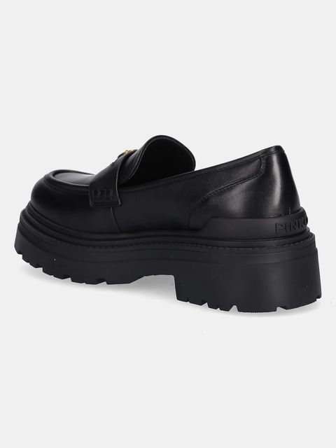 Pinko mokasyny Mia 24 damskie kolor czarny na platformie SD0403P001Z99