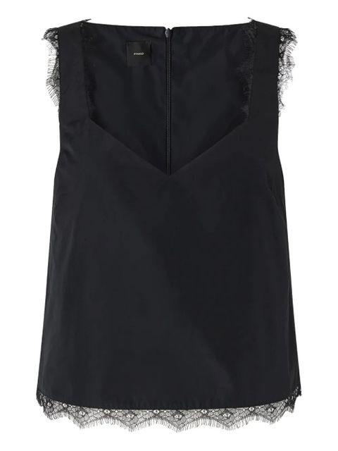 PINKO lace-trimmed top - Black - zdjęcie produktu nr 1