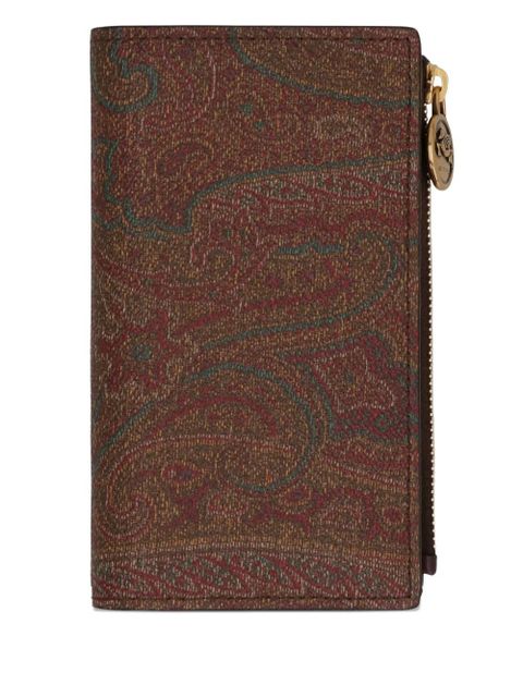 ETRO paisley zip wallet - Brown - zdjęcie produktu nr 1