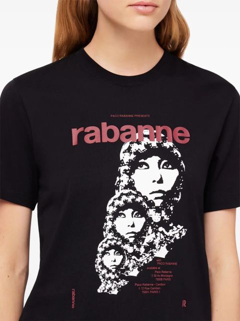 Rabanne Visconti-inspired cotton T-shirt - Black