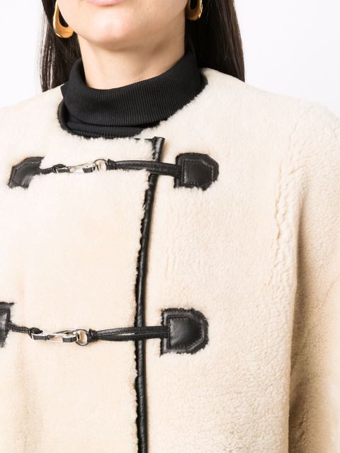 TOTEME Teddy shearling jacket - Neutrals
