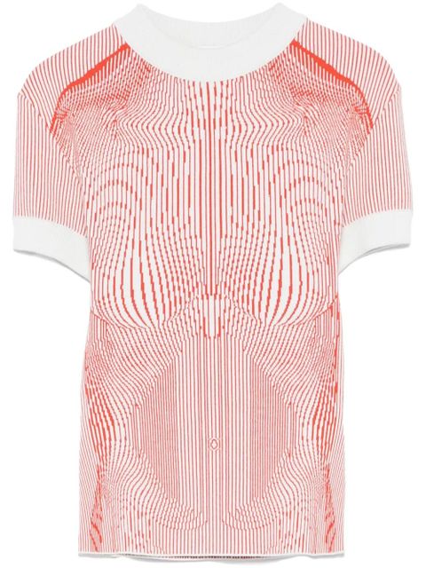 Jean Paul Gaultier The Morphing Pinstripes T-shirt - Green - zdjęcie produktu nr 1