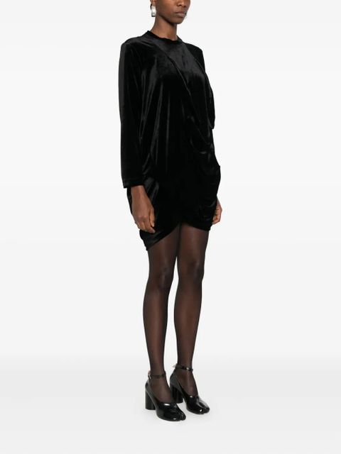 Comme Des Garçons draped mini dress - Black