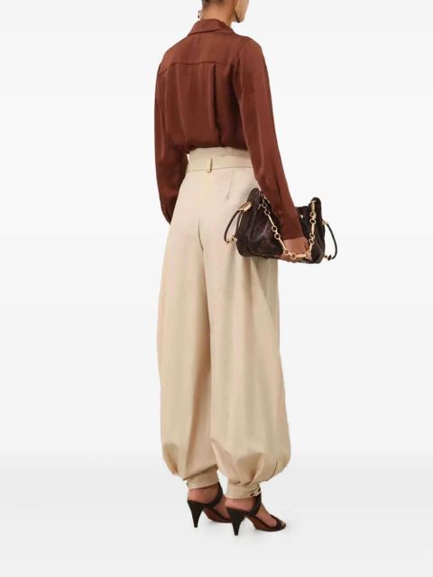 ZIMMERMANN belted pleated pants - Neutrals