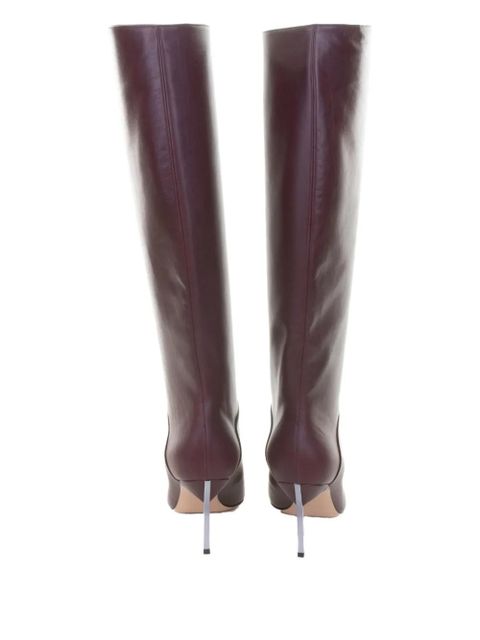 Casadei 80mm pointed-toe boots - Red