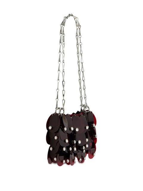Rabanne chain-strap shoulder bag - Red - zdjęcie produktu nr 2