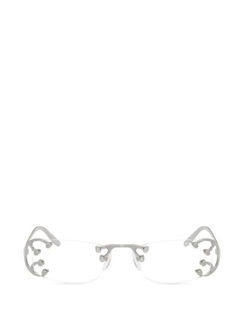 Prada Eyewear rimless glasses - Silver - zdjęcie produktu nr 1