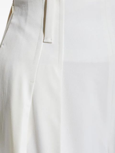 Victoria Beckham pleated wide-leg trousers - White