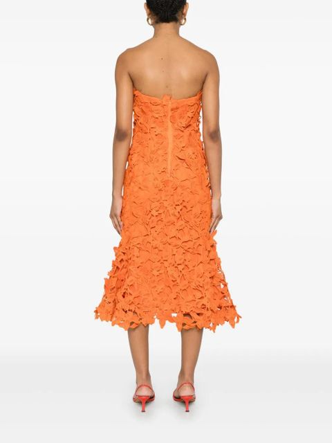 Simkhai Fleurella midi dress - Orange